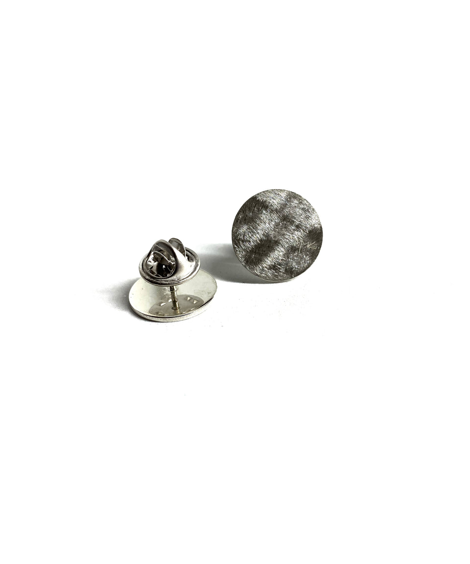 Silver Round Brooch